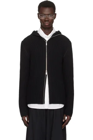 Helmut Lang Black Safety Balaclava Hoodie