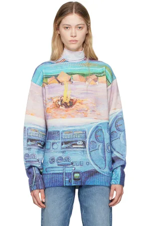 J.W.Anderson Blue Printed Sweater