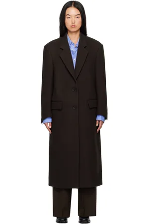 Recto Brown Single Breasted Tailored Coat