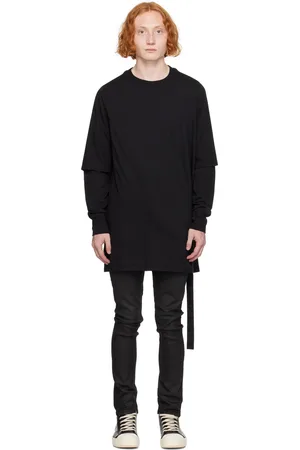 Rick Owens Black Porterville Hustler Long Sleeve T-Shirt