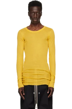 Rick Owens Yellow Porterville Rib Long Sleeve T-Shirt