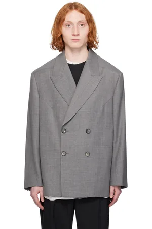 Entire Studios Gray Double Breasted Blazer