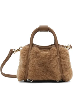 Max Mara Brown Teddy Mini Marine Bag