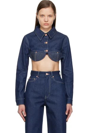 Jean Paul Gaultier Indigo Cropped Denim Jacket