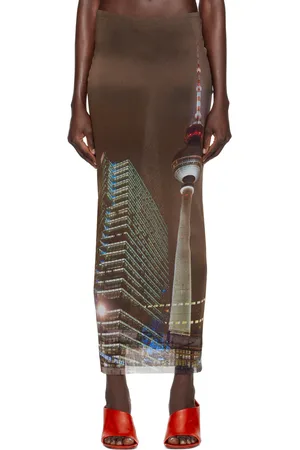 Jean Paul Gaultier Brown Shayne Oliver Edition Maxi Skirt