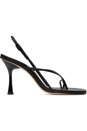 Studio Amelia Black Wishbone 90 Heeled Sandals