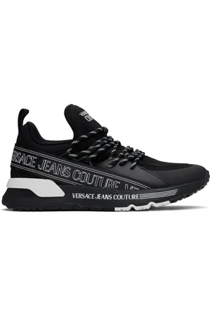 VERSACE Black Logo Dynamic Sneakers