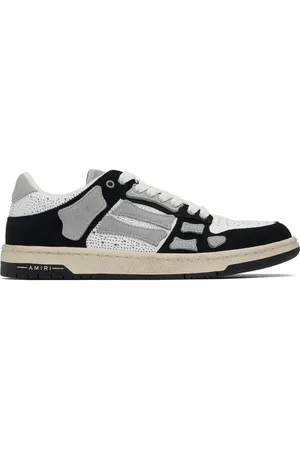 AMIRI & White Crystal Skel-Top Low Sneakers
