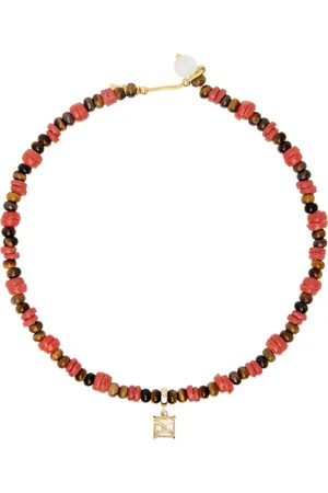 WALES BONNER Red & Brown Dream Necklace