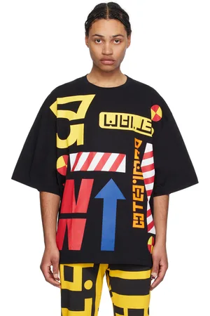 WALTER VAN BEIRENDONCK Black Printed T-Shirt