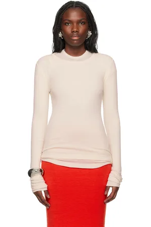 Jil Sander Off-White Longsleeve Crewneck T-shirt