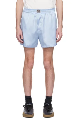 AMBUSH Blue Satin Boxer Shorts