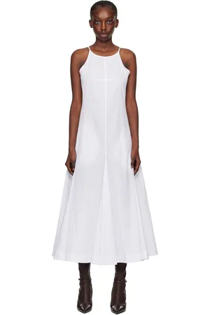 Sportmax White Cactus Midi Dress