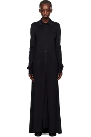 Totême Black Flowing Maxi Dress