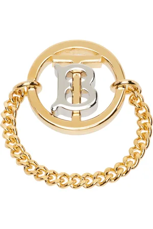 Burberry Gold Monogram Motif Ring