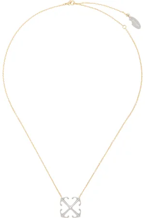 OFF-WHITE Gold & Silver Arrow Pendant Necklace