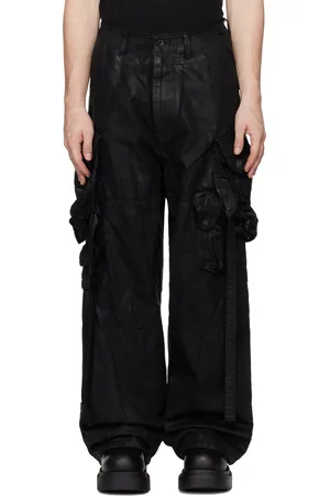 JULIUS Coated Gasmask Denim Cargo Pants