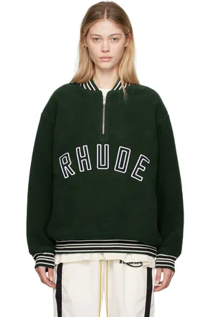 Rhude Green Varsity Sweatshirt