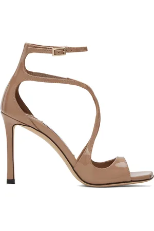 Jimmy Choo Beige Azia 95 Heeled Sandals