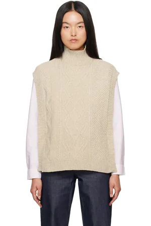 A.P.C. Beige Cameron Vest