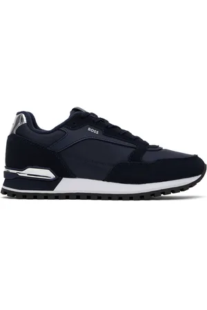 HUGO BOSS Navy Paneled Sneakers