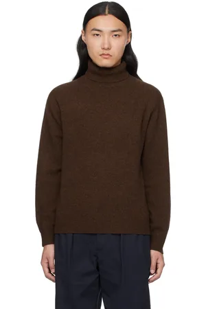 Beams Brown 9G Turtleneck