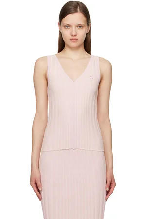 Maison Kitsuné Pink Baby Fox Tank Top