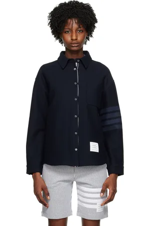 Thom Browne Navy Oversized Shirt