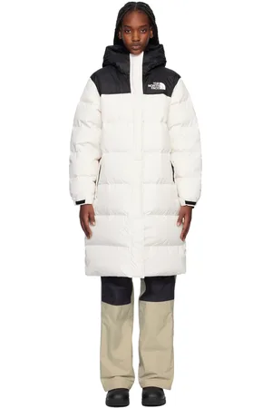 The North Face White & Black Nuptse Down Coat