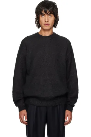 Auralee Black Super Kid Mohair Sweater