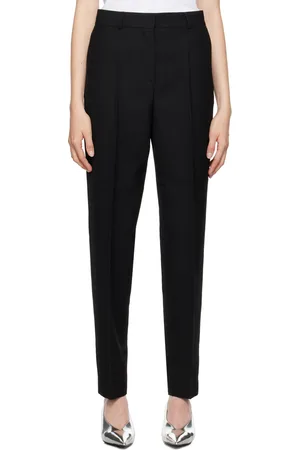 Totême Black Low-Waist Tailored Trousers