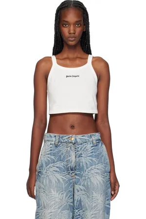 Palm Angels Off-White Logo Tank Top