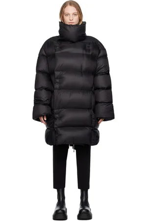 Rick Owens Black Jumbo Drella Down Jacket