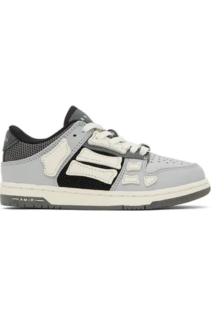 AMIRI Kids Gray Mesh Skel Top Low Sneakers