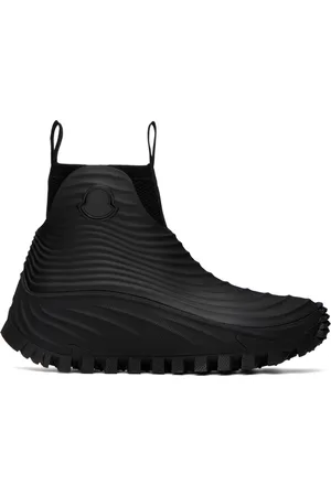 Moncler Black Aqua High Rain Boots