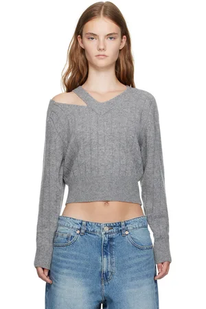 Recto Gray Bold Rib Sweater