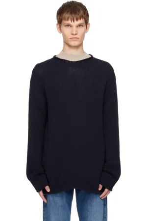 The Row Navy Anteo Sweater
