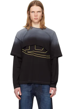 Diesel Black T-Besh Cut Long Sleeve T-shirt