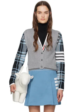 Thom Browne Gray 4-Bar Vest