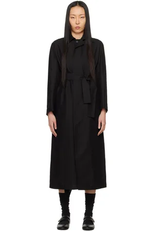 YOHJI YAMAMOTO Black Semi-Sheer Coat