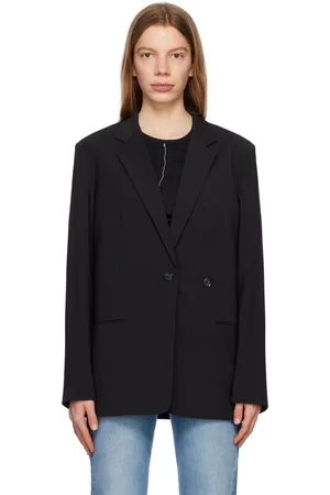 Helmut Lang Black Asymmetrical Blazer