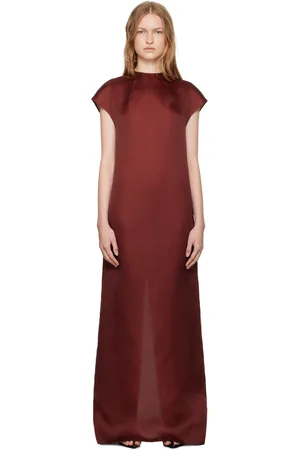 Khaite Burgundy Lohan Maxi Dress