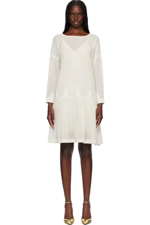 BODE Off-White Salt Marsh Midi Dress