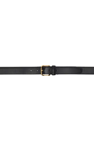The Row Black Classic Belt