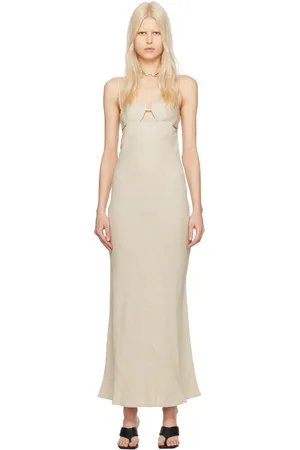 St Agni Beige Resort Maxi Dress