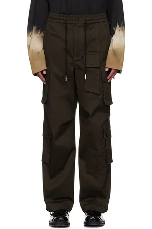 Feng Chen Wang Brown Cotton Cargo Pants