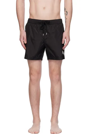 Moncler Black Patch Swim Shorts