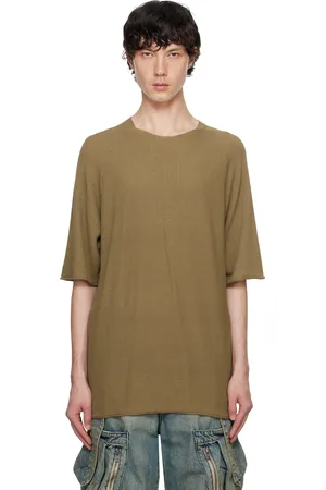 DEVOA Khaki Short Sleeve Knit T-shirt