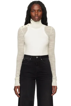 Totême Off-White Slubbed Turtleneck