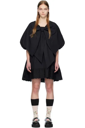 Simone Rocha Black Bow Minidress